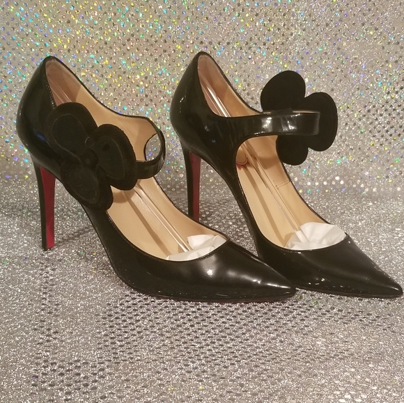 COPY - 20th Anniversary Louboutins Black Pensee 100 mm sz 38.5 Complete Origina… - Picture 3 of 16